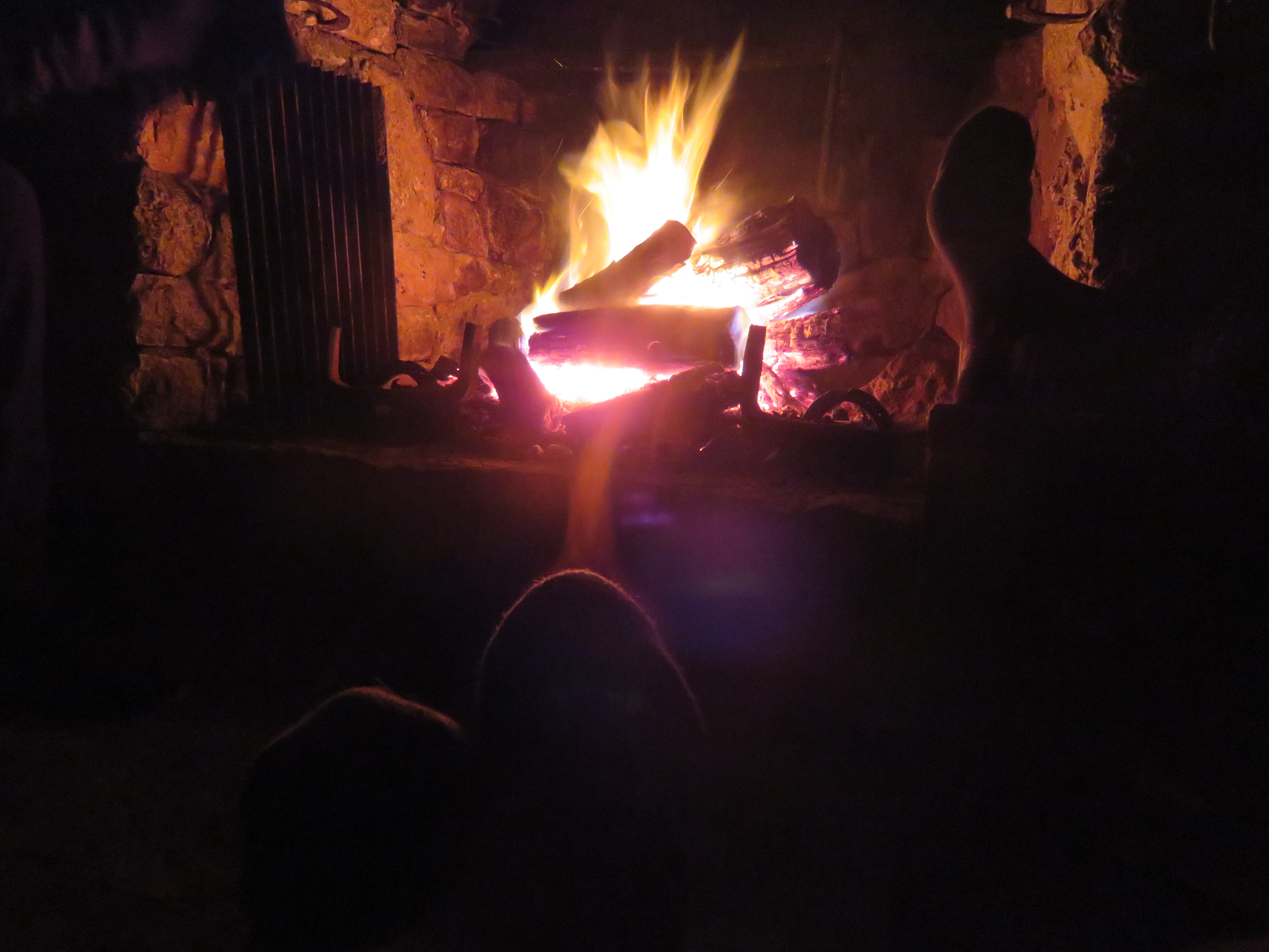 Open fireplace, Mackeys Hut