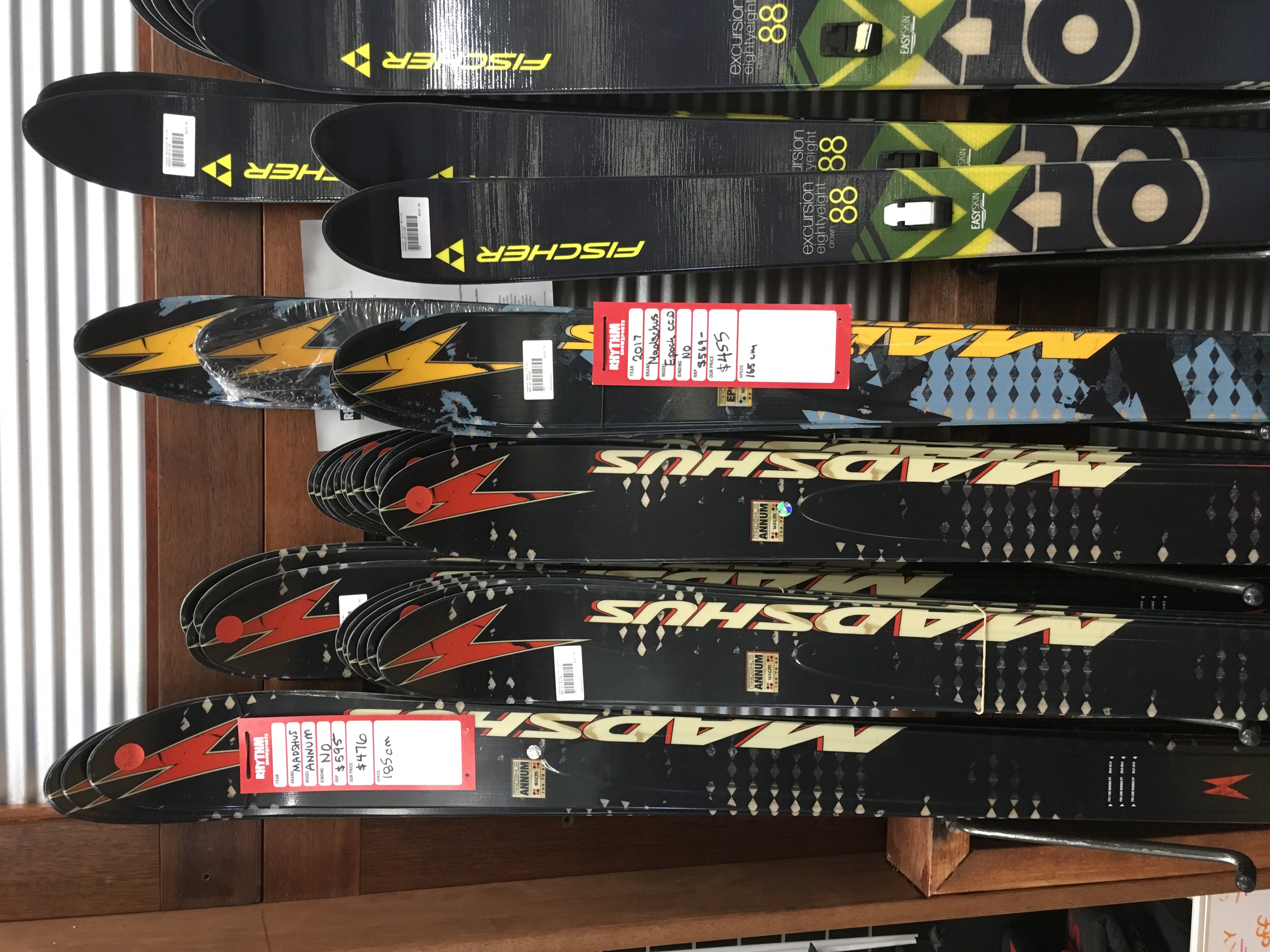 A variety of pattern based cross country touring skis