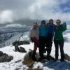 Women on top (of Mt Carruthers)